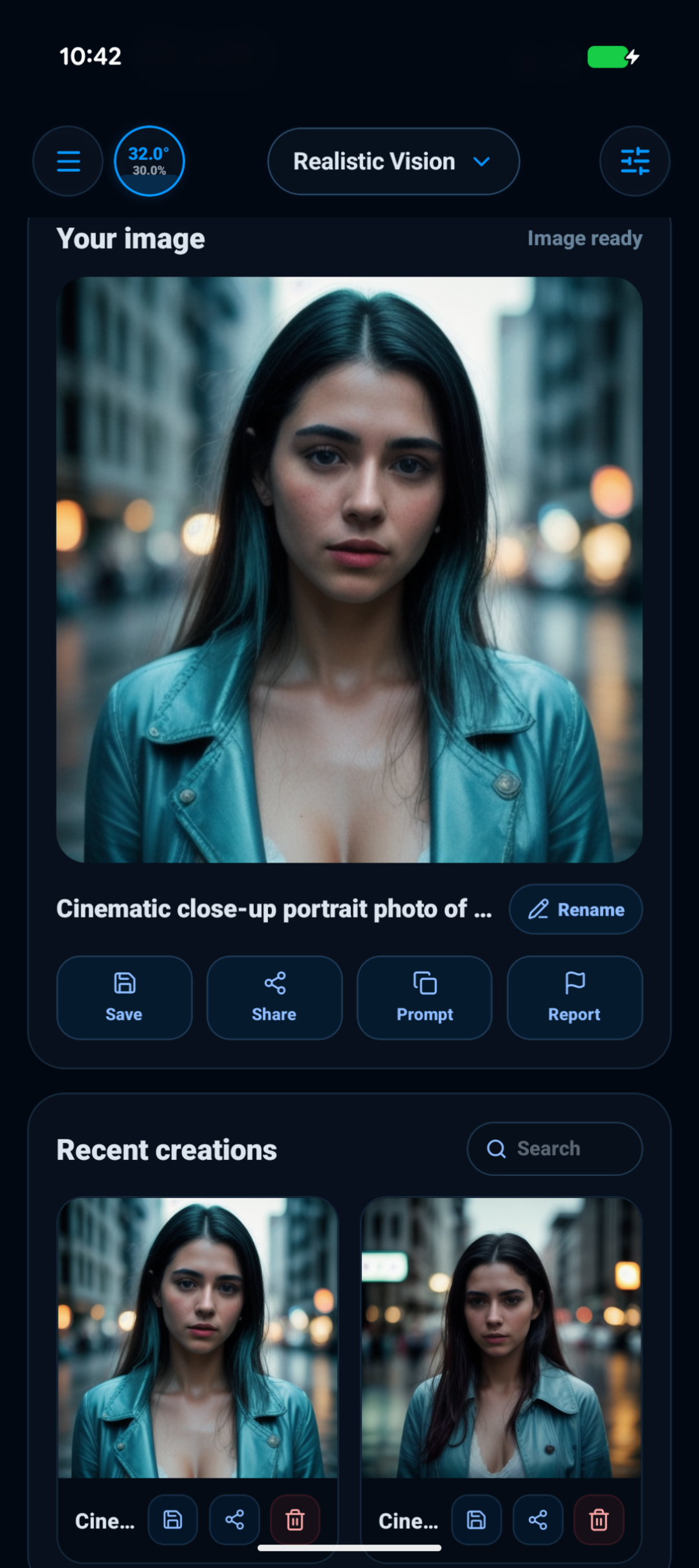 Pixel 9 — image generation result screenshot
