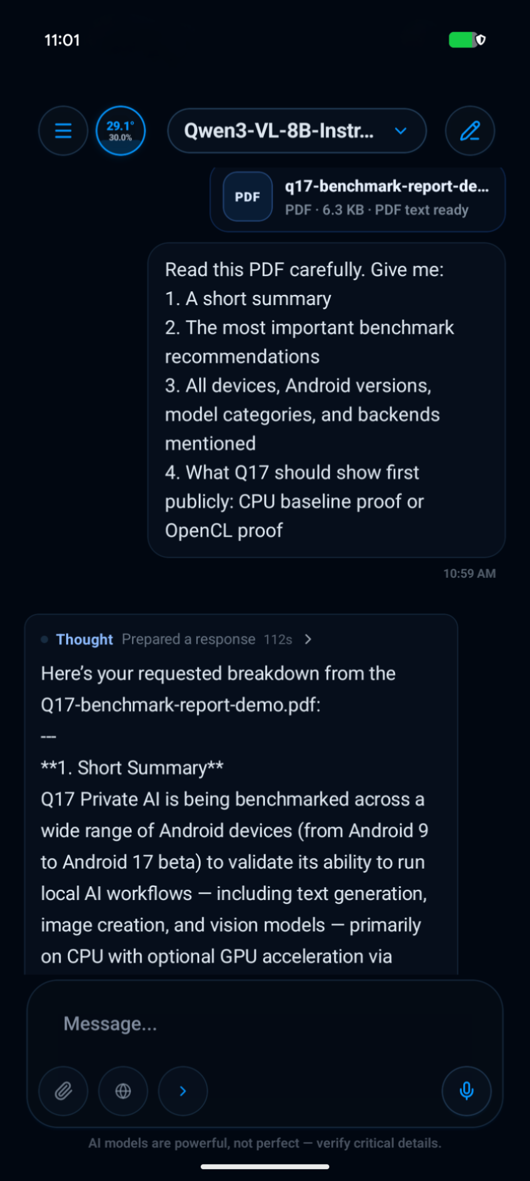 Pixel 9 — PDF reading screenshot