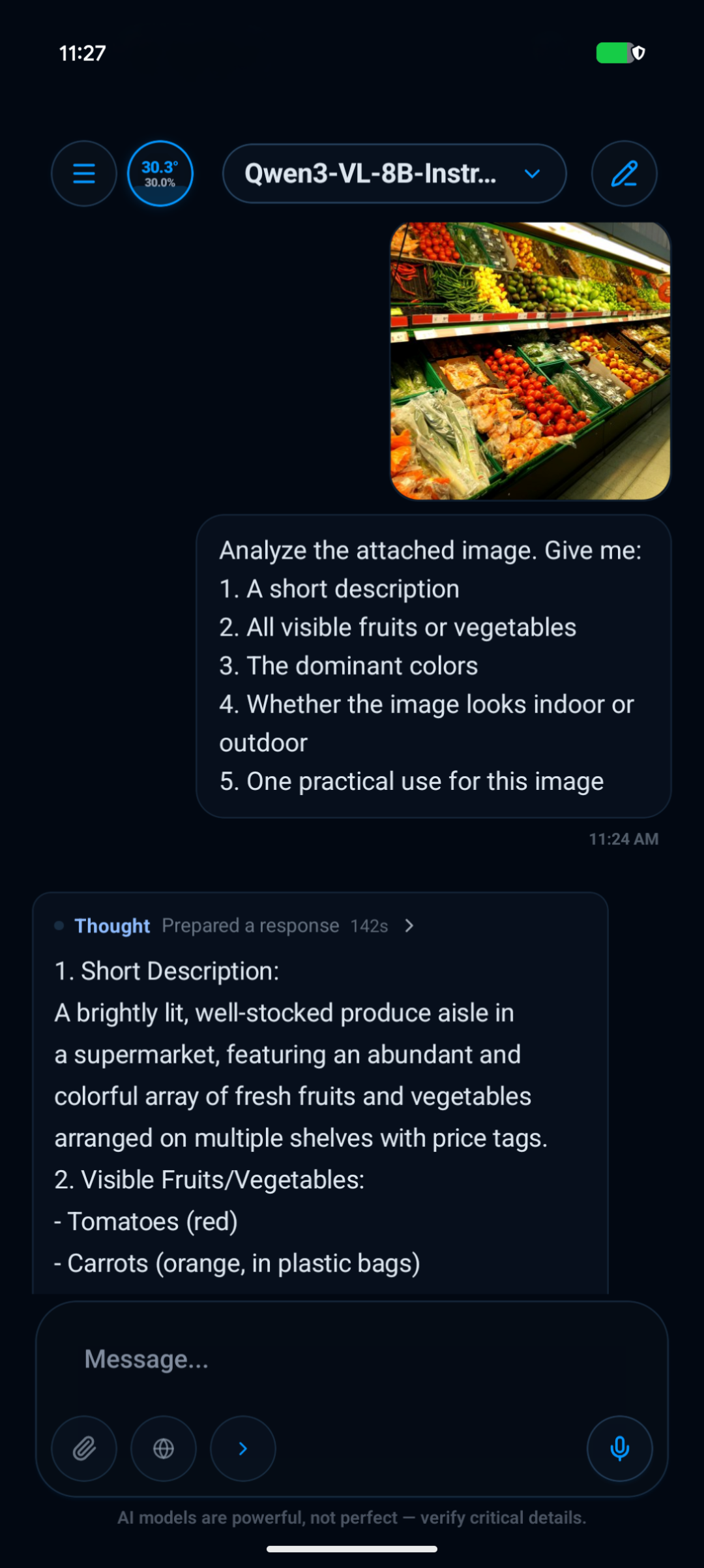 Pixel 9 — image understanding screenshot